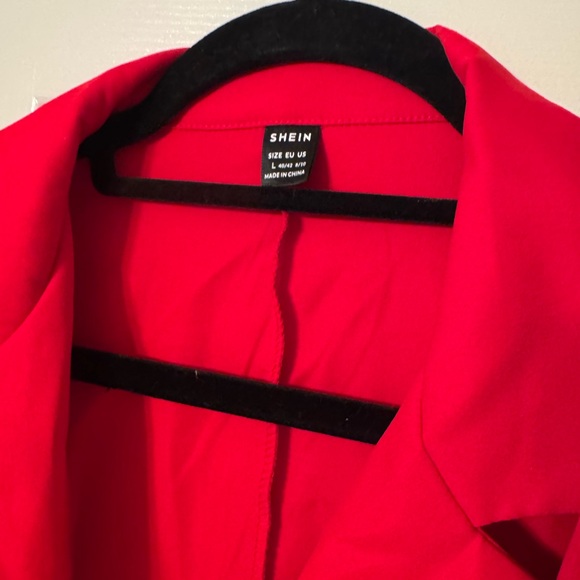 SHEIN Red Tailored Blazer - Picture 3 of 4